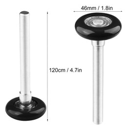12 Pack 1.8 Inch Nylon Sealed Garage Door Rollers, Quiet/Durable and High Load, High Performance Bearing, Black, by GENHAKON.