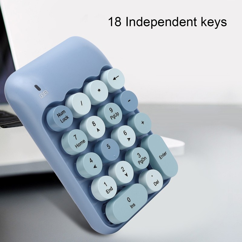2.4G 18 Key Wireless Mechanical Numeric Keypad Notebook Desktop Computer