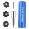 MUXSAM Bicycle Fork Star Nut Set,Blue Bike Headset Star Nut,Bike