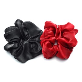 QinGoo Cute Sparkling Chou Adult Hair Rubber Black Hair Elastic Hair Accessory Stylish Korean Women's 1 Piece (Black)