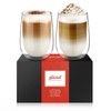 glastal 2x350ml Double Walled Coffee Glasses Mugs Cappuccino Latte Macchiato