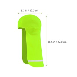 ULTECHNOVO 2 Pieces Elastic Hard Hat Sun Shield, Helmet Liner Cooling Skull Cap Elastic Sun Shade Hat Neck Shade Skull Cap Liner Head and Neck Cover for Women (Fluorescent Green)