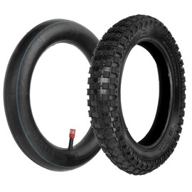FVRITO 12.5x2.75 (12-1/2x2.75) knobby Tire & Inner Tube for Razor MX350 MX400 Dirt Rocket X-Treme X-560 Heavy Duty Scooter Tao Tao 47cc 49cc Kids Mini Pocket Dirt Pit Bike Straight Valve Stem Cap 2PCS