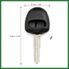 Motoforti Car Keyless Uncut Key Shell Remote Control Fob Case