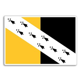 2 x 10cm Norfolk Flag UK Vinyl Stickers - Travel Sticker Laptop Luggage #32833 (10cm Wide)