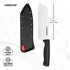 Farberware – Cuchillos con edgekeeper autoafilables mangas, Cuchillo Santoku, 5",