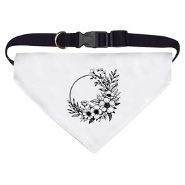 Large 'Flower Wreath' Dog/Cat/Pet Bandana (PD00065074)