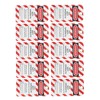 Safety Label, Hazard Label 10 Pieces Front/Back Label Security Label