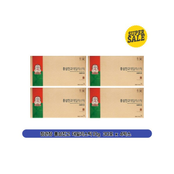 CheongKwanJang Red Ginseng Jingo Daily Stick 10g 30 packs x