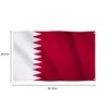 Runesol Qatar Flag, 91 x 152 cm, 4 Eyelets, One