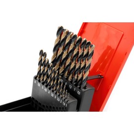 Baer Twist Drill Bit Set Power HSSE 1-10 mm Drill Bit Set - Pipes Sheets Stainless Steel VA INOX - Twist Drill Set - Twist Drill Set - Drill Set - Drill Set