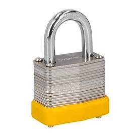 Truper 23502 / CLAM-30P - 1.18" Laminated Steel Padlock, Standard Key