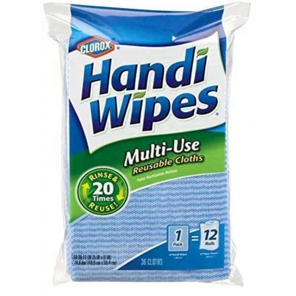 Handi Cloths Multiuse Reusable Cloths PK of 20 Poly Cotton