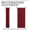 NICETOWN - Cortinas Opacas con Bolsillo para cortinero (Rojo, 1