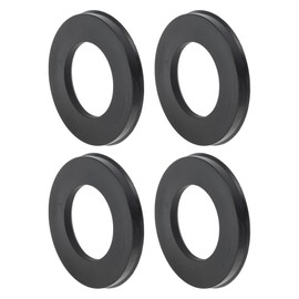VekAuto 100.1mm to 56.1mm Car Wheel Hub Centric Rings Black Polycarbonate Wheels Center Shaft Shock Absorbing Hubrings 4 Pcs