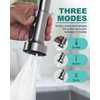 Pull Down Faucet Head Replacement: 3-Function Kitchen Faucet Sprayer Head