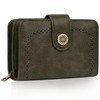 TEUEN Women's Large Capacity PU Leather Vintage Purse Wallet with