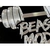 Engraved Silver on Black Beast Mode Weightlifting License Plate Vanity