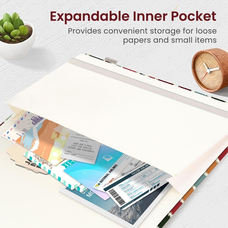 Taja Lined Journal Notebook for Women & Men, Hardcover Leather