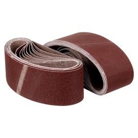 CoCud 3 x 21 Inch Sanding Belt, 30 Pcs 80/120/320 Grit Knife Sharpener Belts Work Sharpening for Belt Sander Knife Carving Tool Metal Working