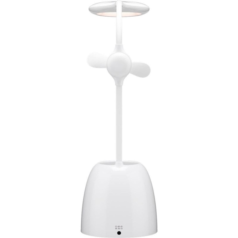 Goobay Fan + Pen 55495 LED-Schreibtischleuchte 3W Neutral- white white