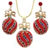 Soulbreezecollection Happy Colorful Christmas Tree Ornaments Earrings Hoop Dangle Drop