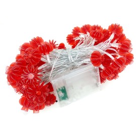 33ft/10M 80 LED Red Lanterns String Lights Battery Operated Fairy String Lights Wedding, Chinese New Year,Spring Festival,Party Decoration,Christmas.