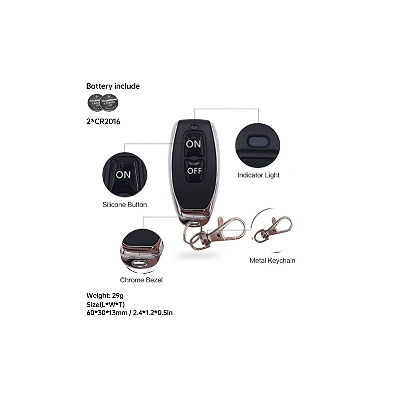 DieseRC 3 x Remote Control Wireless Remote Control Transmitter Key