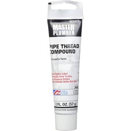 Master Plumber 2 Oz Squeeze Tube Dripless Paste Gray Plumbing Pipe Thread Compound - Pack of (12)