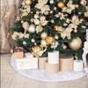 Lihao 90 cm Christmas Tree Skirt, Round White Christmas Tree