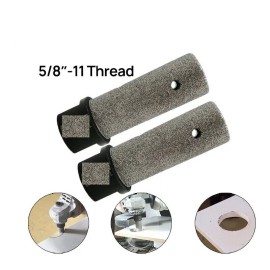 Roxx Tools 2 x 25mm Diamond Finger Bits Cuts Tile Ceramic Stone Milling Hole Cutter 5/8-11