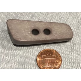 Dill Button ONE Unusual Large PLASTIC Coat Button DILL Germany Grey 2" 50mm 8022