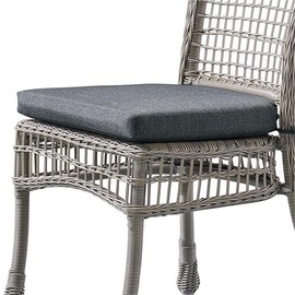 Asti Outdoor Dining Chairs - Set of 2 All-Weather Wicker Chairs with Removable Cushions, Powder Coated Aluminum Frame, Weather-Resistant, 21 in. W x 24 in. D x 37 in. H, Patio Furniture