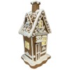 Gerson 7" H B/O Lighted Holiday Gingerbread House Set of