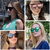 IGnaef 2024 Oversized Big Large Cat Eyes Sunglasses for Women