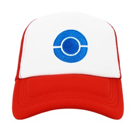 PopCrew Embroidered Team Trainer Hat for Anime Cosplay Costume, Trucker, Snapback Cap (Blue)