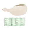 HealthGoodsIn Ceramic Neti Pot, Dishwasher Safe, for Nasal Cleansing +