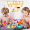 Zcgoingtech 6pzs Juguetes De Baño Bebe Dinosaurios Iluminados Con Sensor