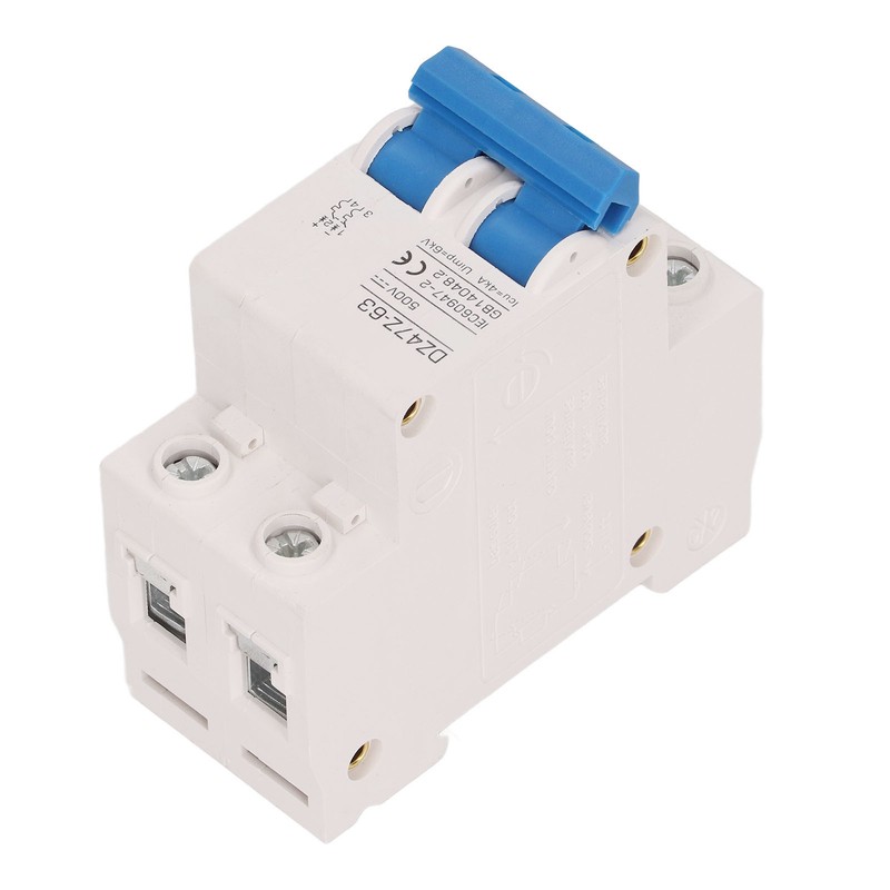 2P Mini DC Circuit Breaker 4kA Icu 6kV Uimp Fast