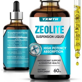 YXMTH Zeolite Detox Drops for Kids and Adults, Natural Liquid Zeolite Drops, Support L