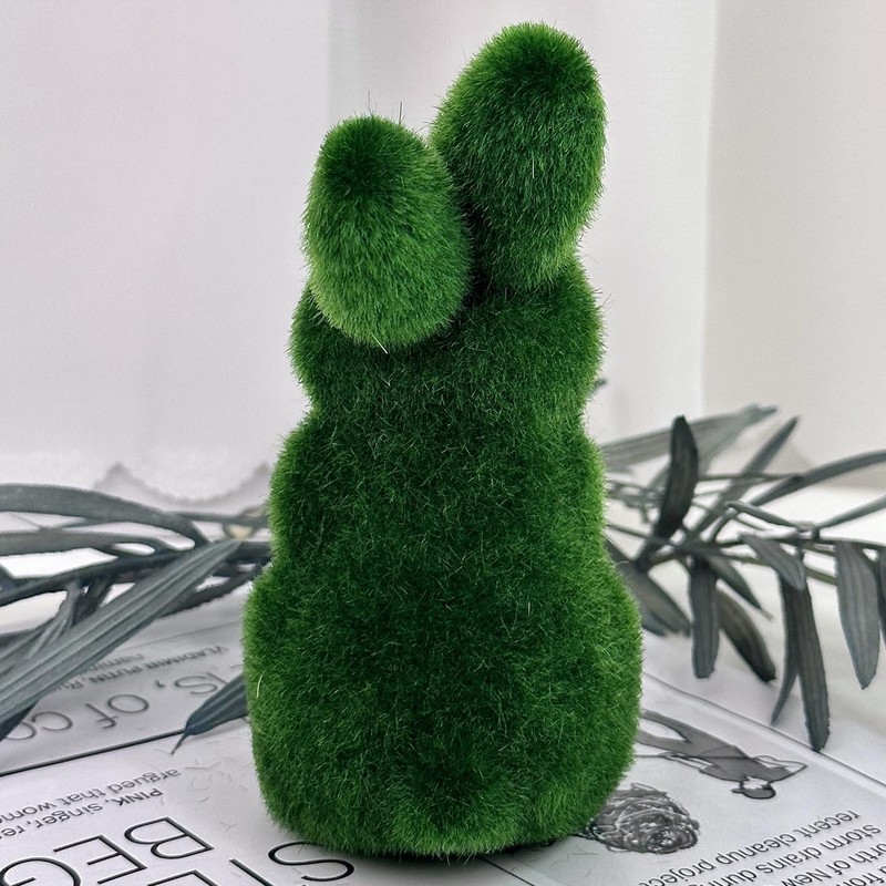 Haobase 2Pcs Easter Bunny Figurine Easter Party Decorations Foam Easter