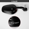 evermotor Motorcycle Handlebar End Mirrors E-Approved E24 360° Adjustable M6