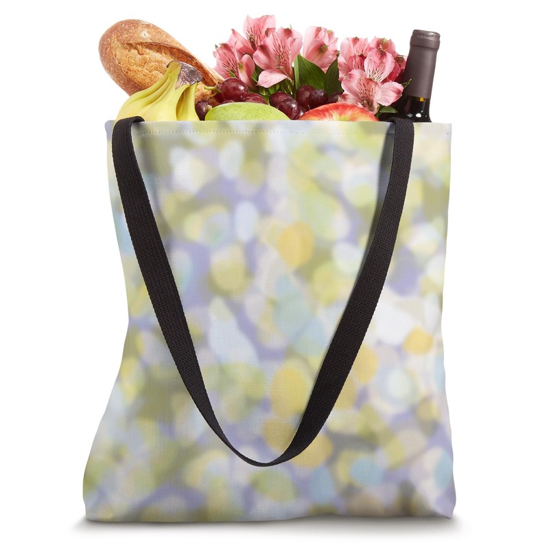 Aesthetic Light Yellow and Lilac Tortoise Shell Pattern Tote Bag