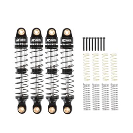 RCAWD 65mm Lengthen TRX4M Shocks Oil Type for TRX4M 1/18 Front Rear Shocks Absorber Upgrades Part Black