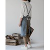 Pincy Denim Apron Cross Back, Unisex Adjustable Bib Apron with