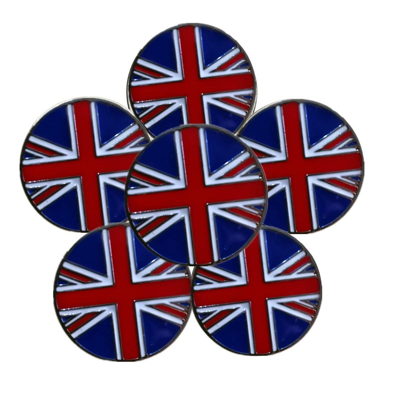 FINGER TEN Golf Ball Marker for Ladies Men Value 6
