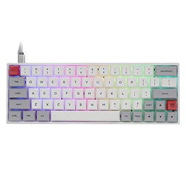 EPOMAKER SKYLOONG SK64 Teclado mecánico intercambiable con retroiluminación RGB, 64 teclas rápidas ABS, teclas de flecha, programable para Windows... 