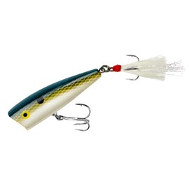 Rebel Lures Pop-R Topwater Popper Fishing Lure, Foxy Shad, Pop-R (1/4 oz), One Size
