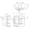 D&D Technologies TCAMA2 Multi-Adjust Regular Duty Gate Hinges, For Self