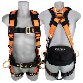 Frontline 50CTB Combat™ Construction Style Full Body Harness with Tongue Buckle Belt & Legs | OSHA & ANSI Compliant (Size: 3X/4X)